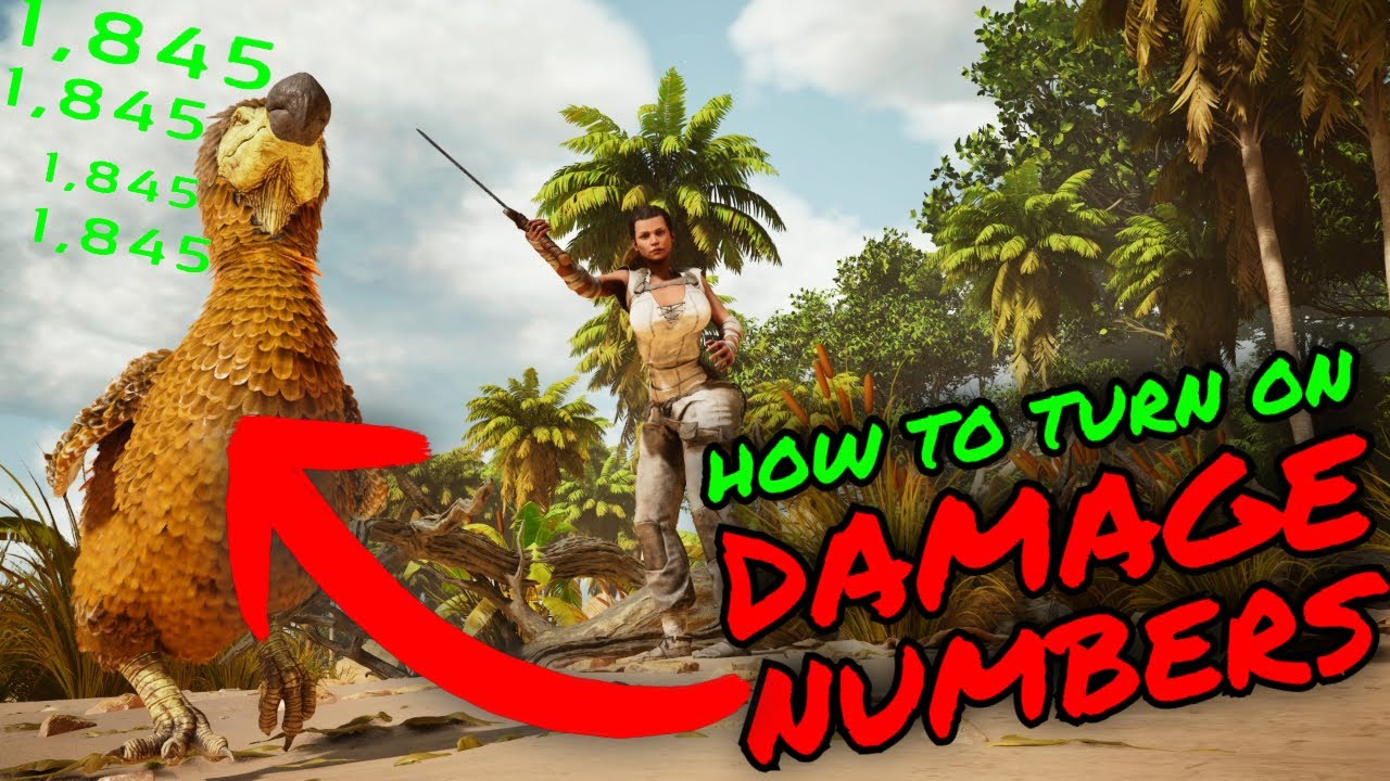 How To Turn ON DAMAGE NUMBERS in Ark Survival Ascended!!!