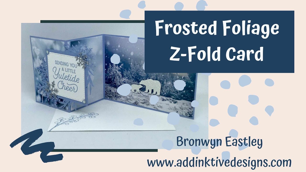 Frosted Foliage Z Fold Gift Card Holder