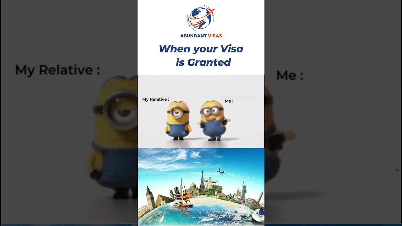 That moment when your visa gets approved… and you start acting brand new 😭✈️😂