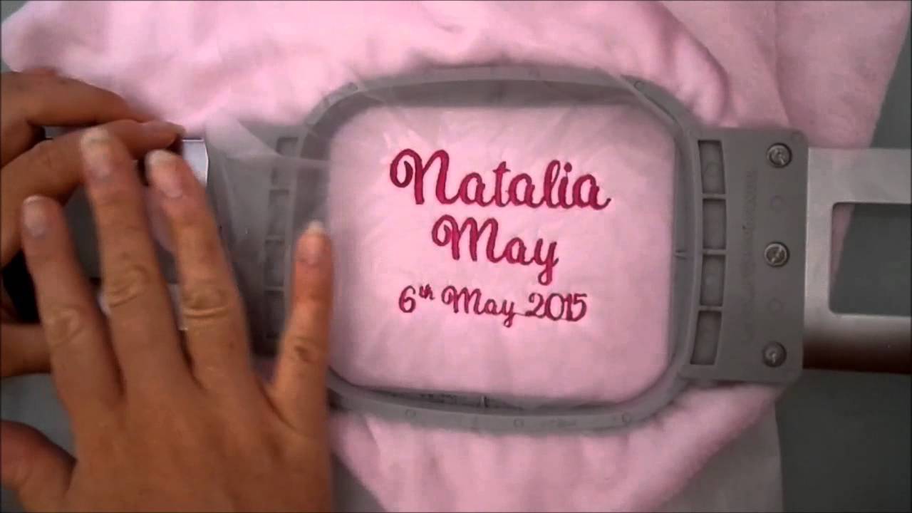 How to embroider a baby blanket on a Brother PR650