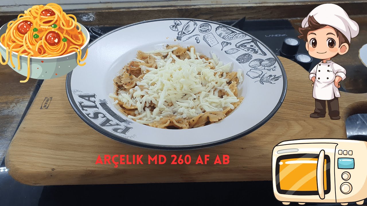 Arçelik A fry Mikrodalga Md 260 Af Ab Makarna Pişirdim! 🧑‍🍳 + Buharlı Temizlik Deneyimim