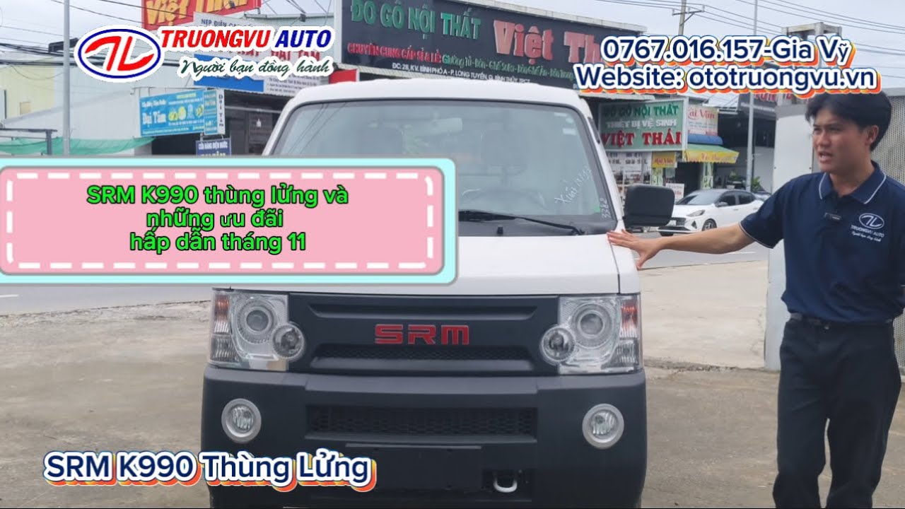 Tải khoẻ và nhỏ gọn, vốn thấp và mau thu hồi || SRM K990 Thùng Lửng