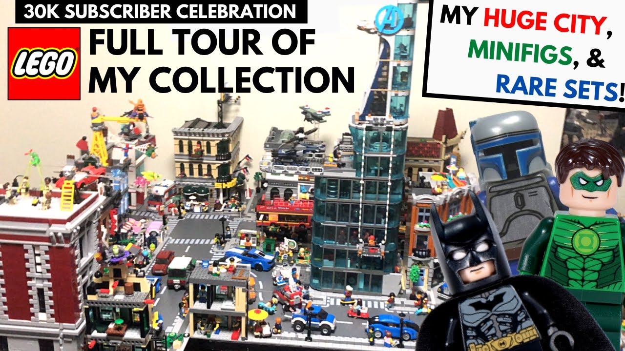 HUGE LEGO COLLECTION - My LEGO City, Rarest Sets, Minifig Collection, and MORE!