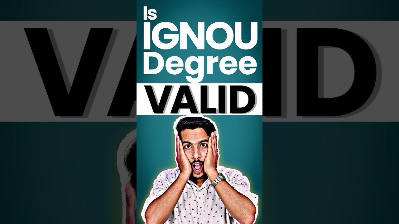Is IGNOU degree valid? #ignoudegree #ignouadmission #ignoudegreevalid