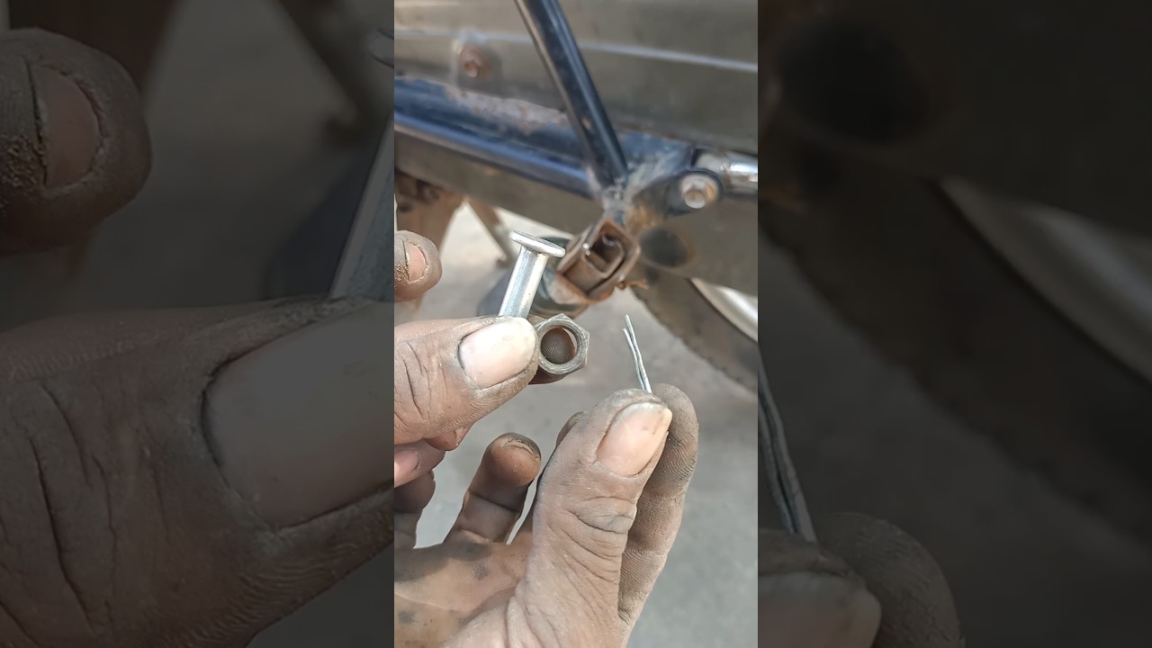 How to repair bike footrest best trick/splendor footrest repair#shortvideo #motorcycle