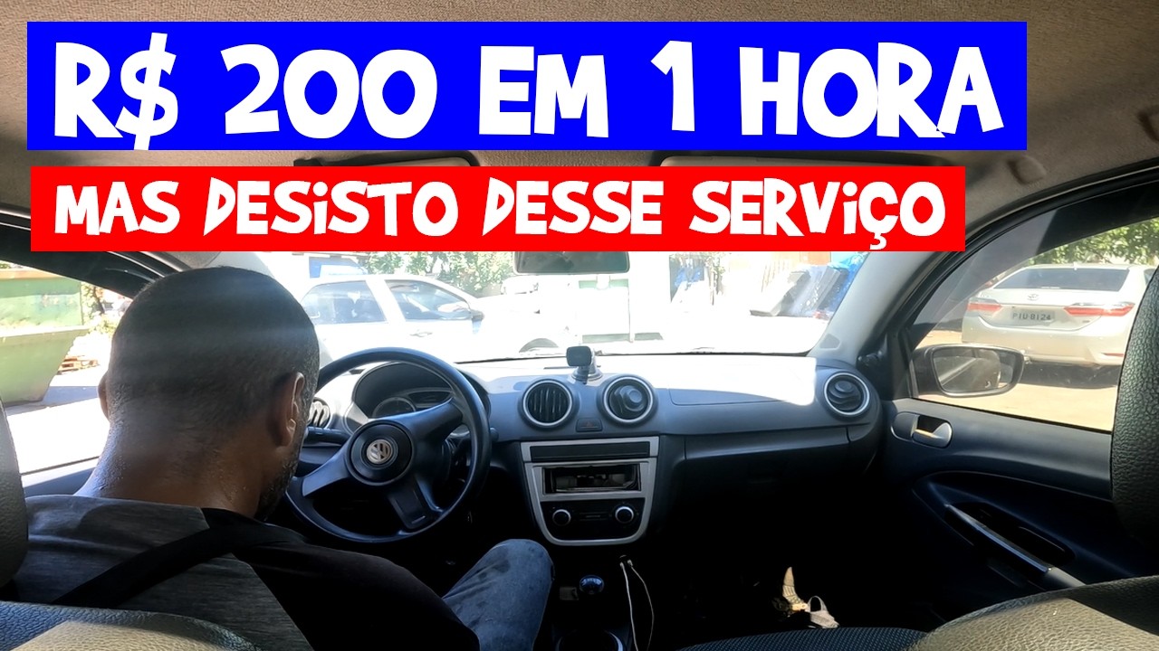 FIZ 200 REAIS EM UMA HORA MAS DESISTO DESSE SERVIÇO