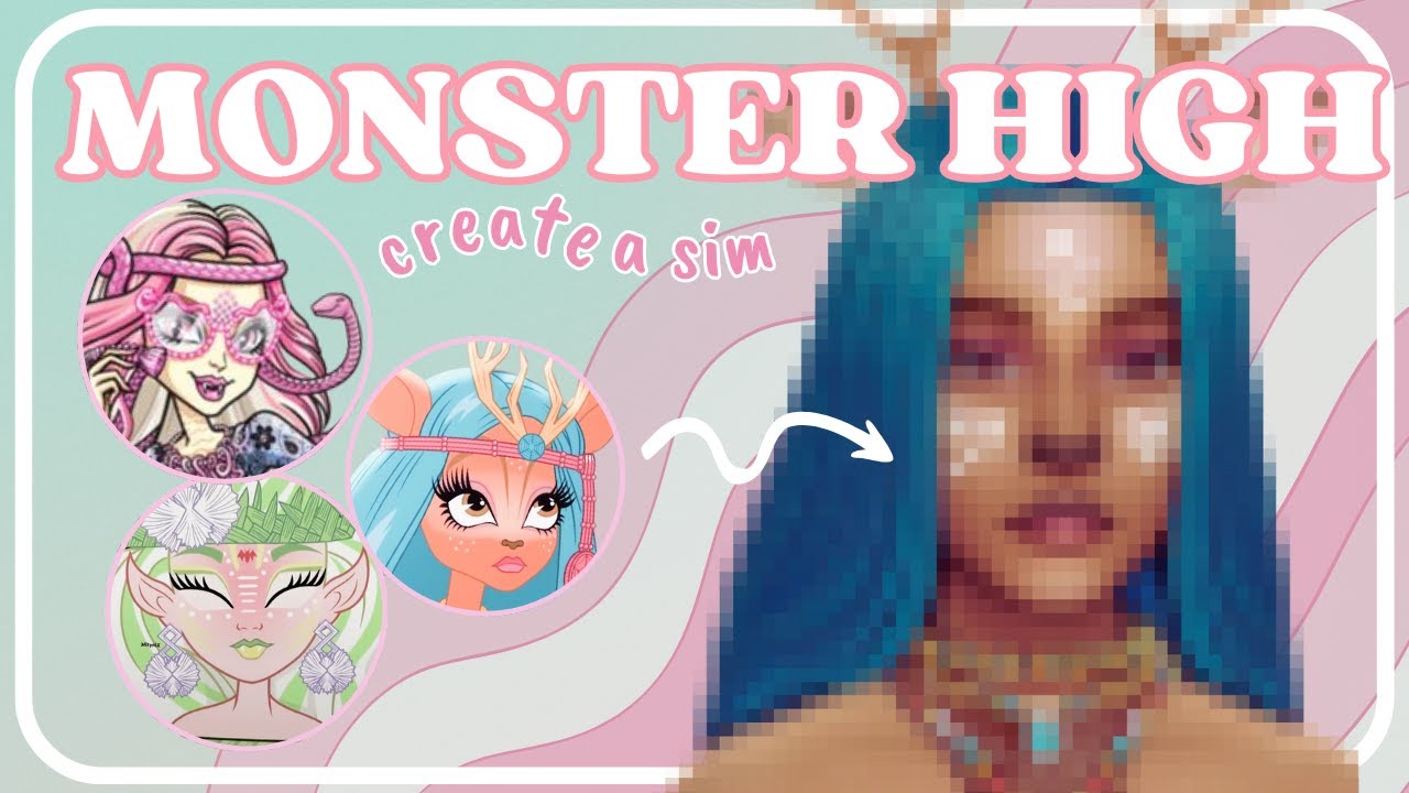 Создание персонажей, вдохновленных куклами Monster High 🦇🦌🐍