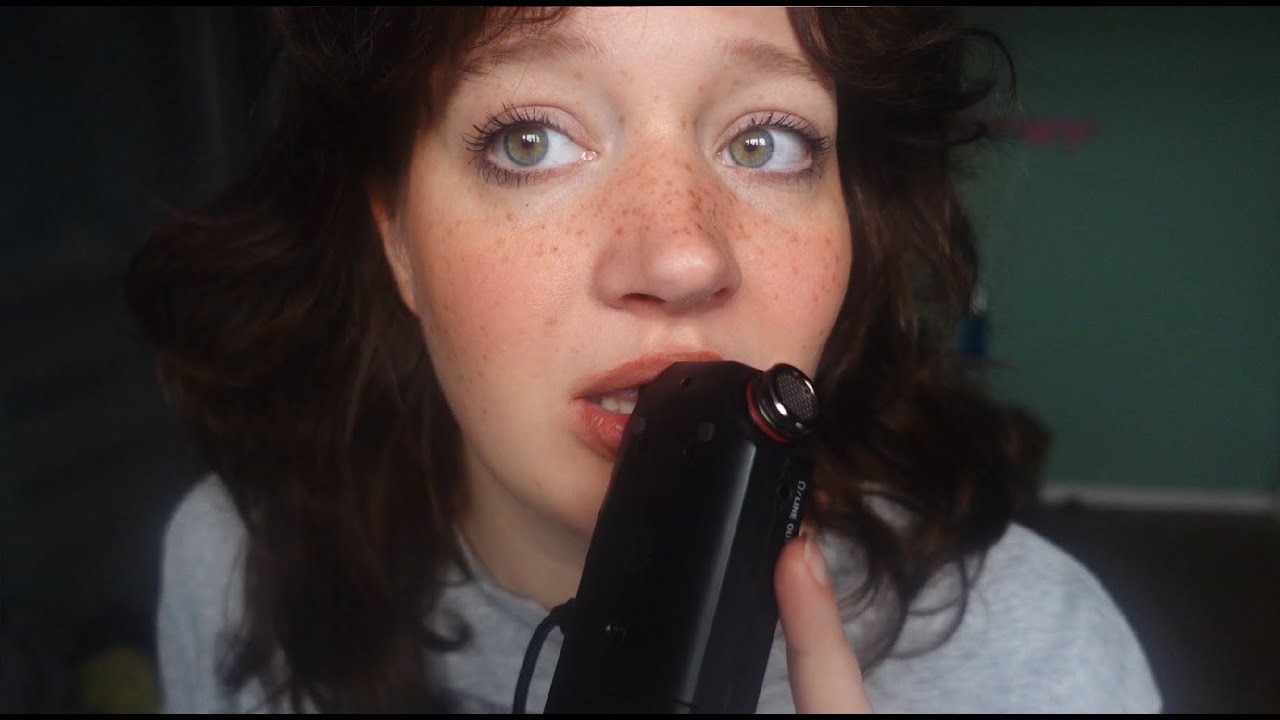 ASMR ear eating with tascam  (ear biting and mouth sounds, no talking)