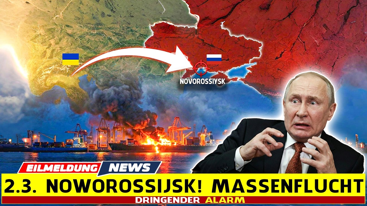 6/7 Terminals brennen: 172 Drohnen schlagen S-400 – Hölle Noworossijsk am 2. März