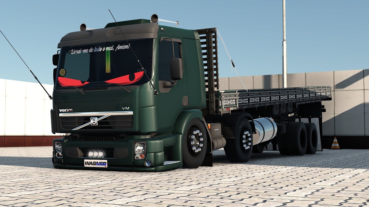 Volvo VM Bitruck com carga animada ets2