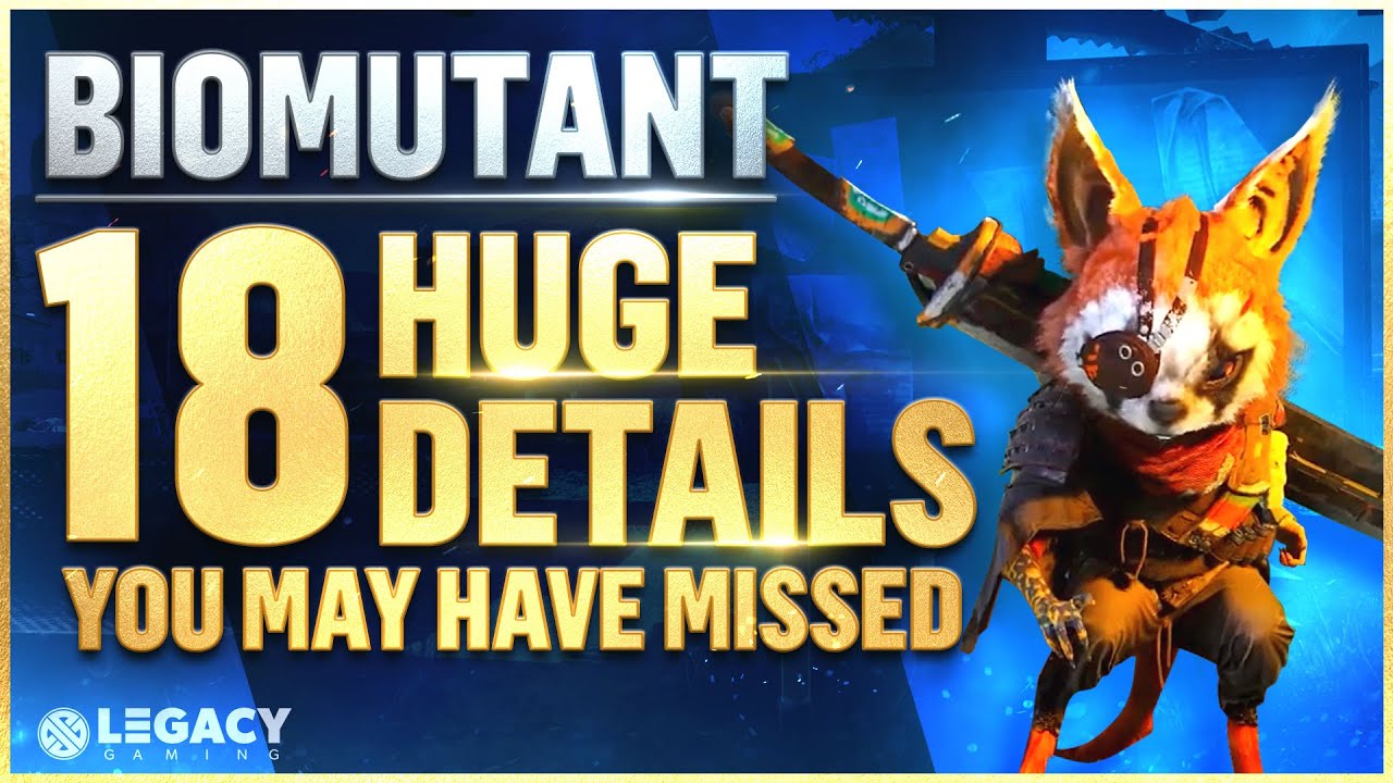 Biomutant - 18 MAJOR Details You Might Have Missed!