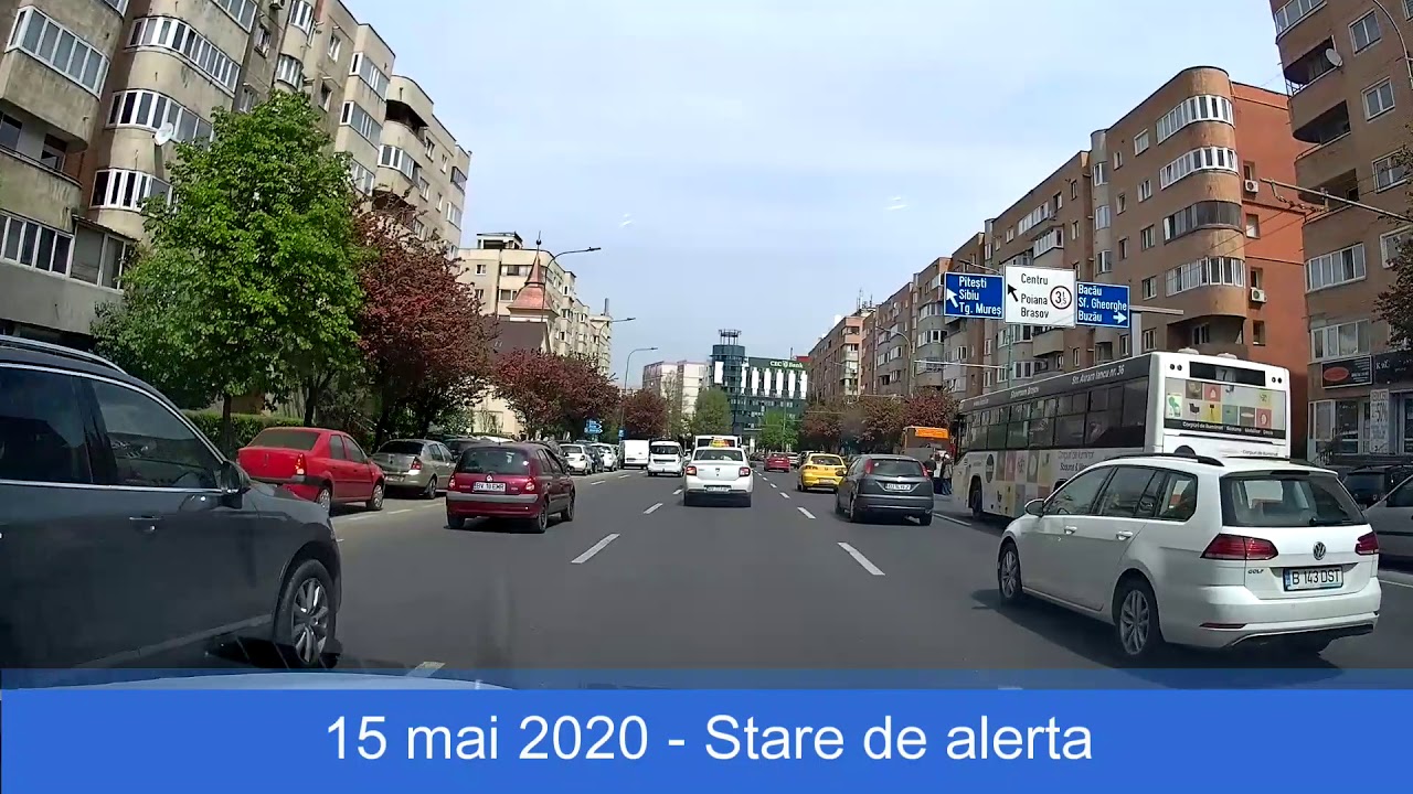 Covid 19 Brasov - Comparatie: trafic rutier in stare de urgenta si in stare de alerta