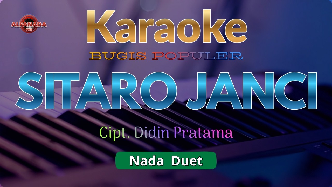 Sitaro Janci Karaoke - Didin Pratama & Nini S Tilaar | Tanpa Vokal + Lirik Berjalan
