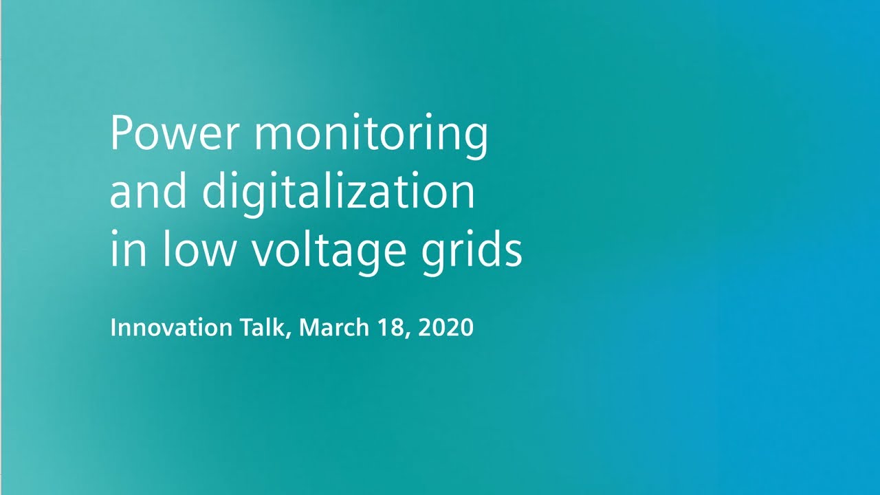 Power monitoring and digitalization in low voltage grids