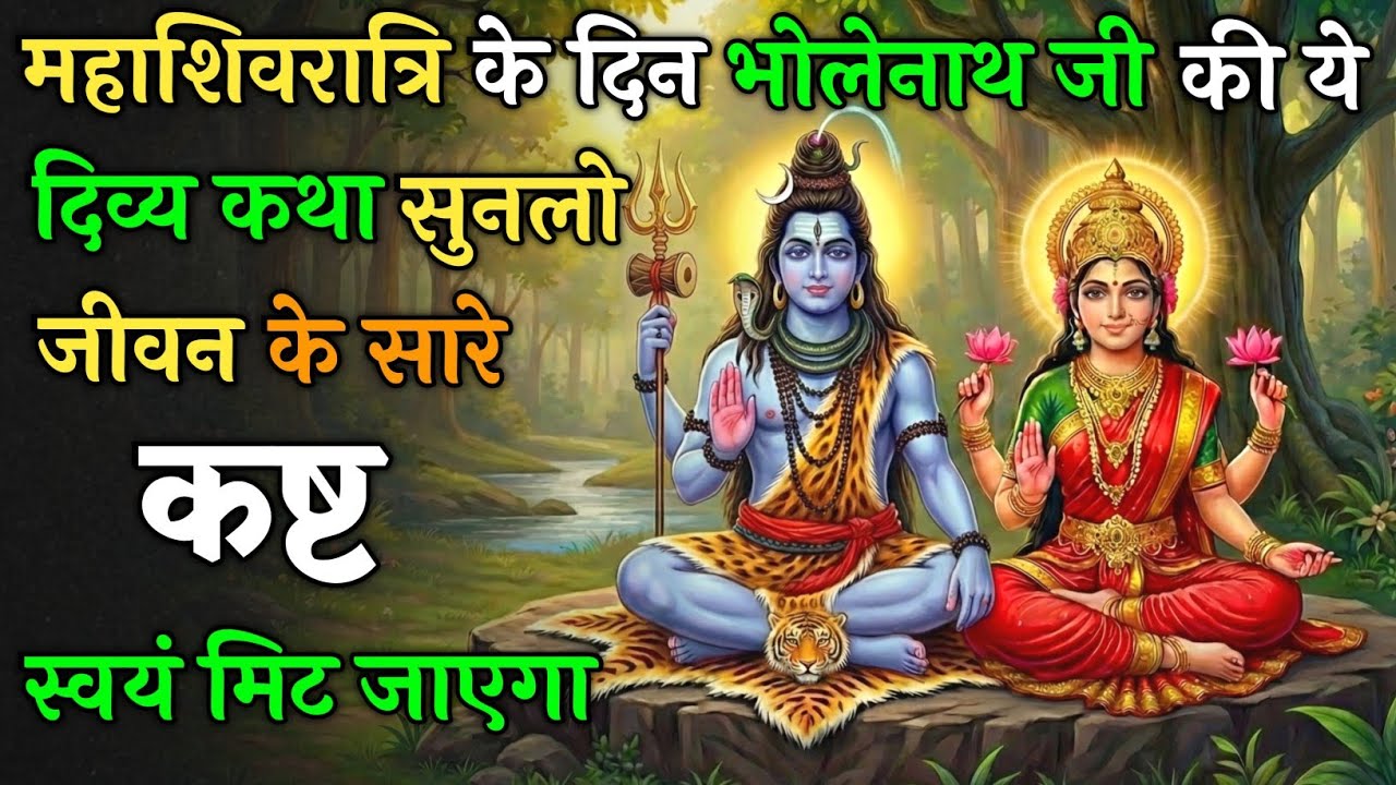 महाशिवरात्रि के दिन भोलेनाथ की ये दिव्य कथा सुनली तो जीवन के सारे कष्ट स्वयं मिट जाएगा  ! Vart katha