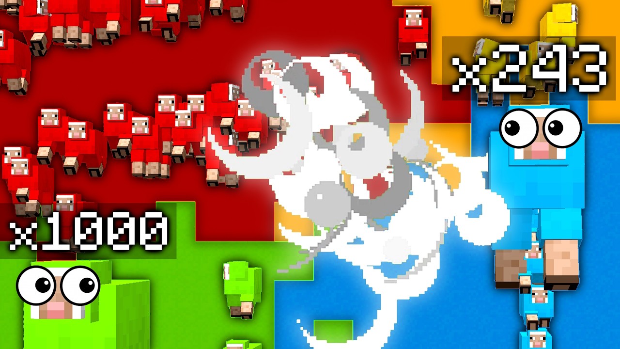 Multiply or Release Sheep Race - Minecraft Marble Race
