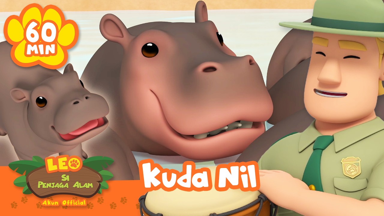 Kuda Nil Lapar Temukan Makanan? | Hari Kuda Nil | Leo Si Penjaga Alam | Kartun Anak