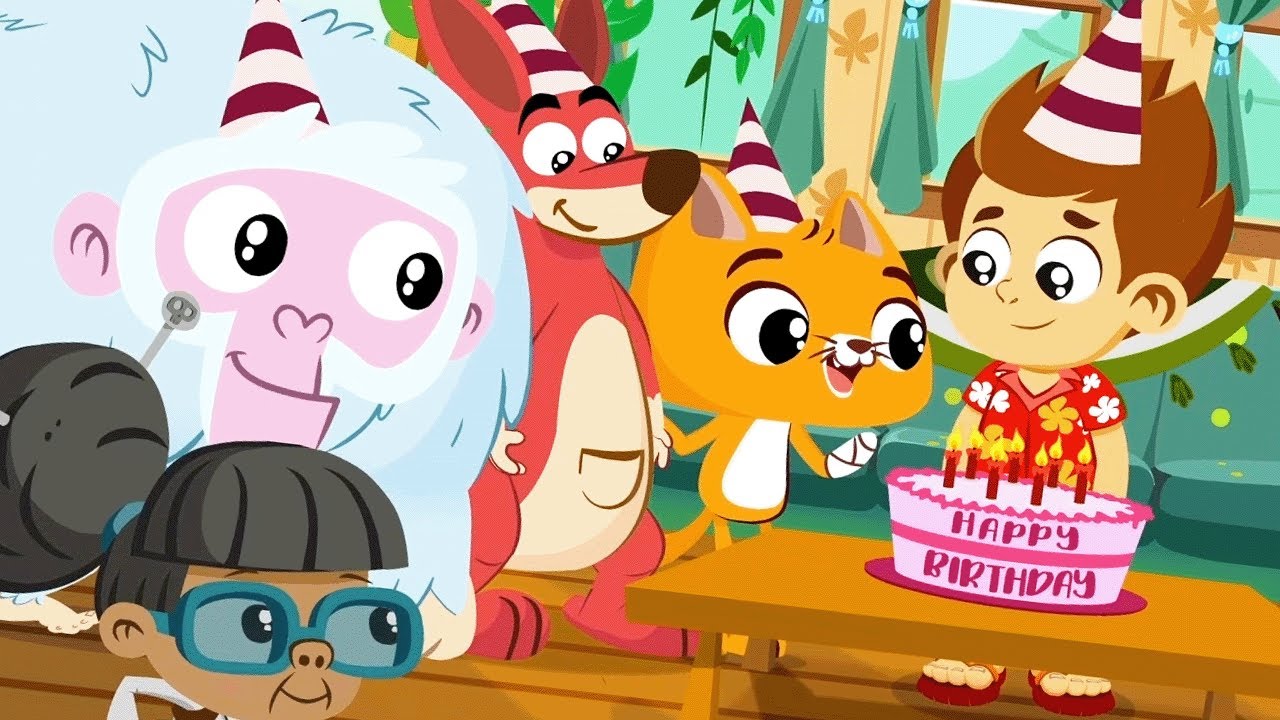 Birthday Party Celebration 🎈Happy Birthday Songs and Cartoons for Toddlers! 🎂 Superzoo