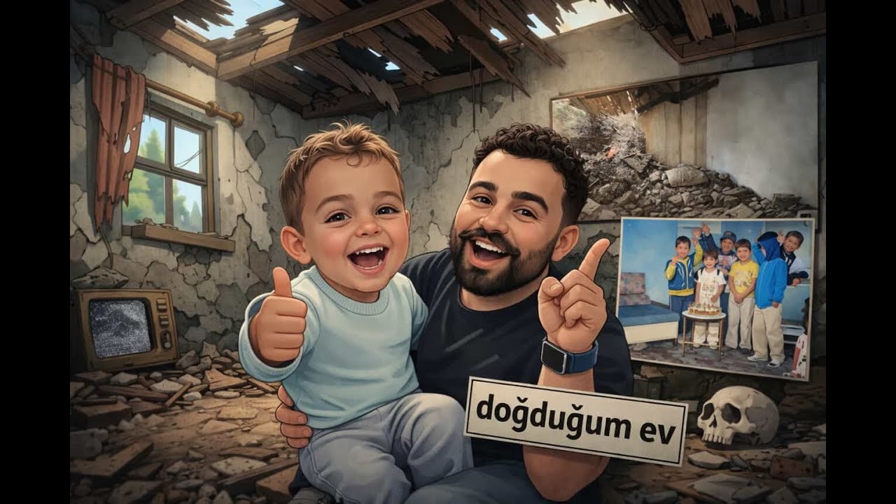 Doğduğum eve yıllar sonra tekrar gittim (Odaların bazıları yıkık)