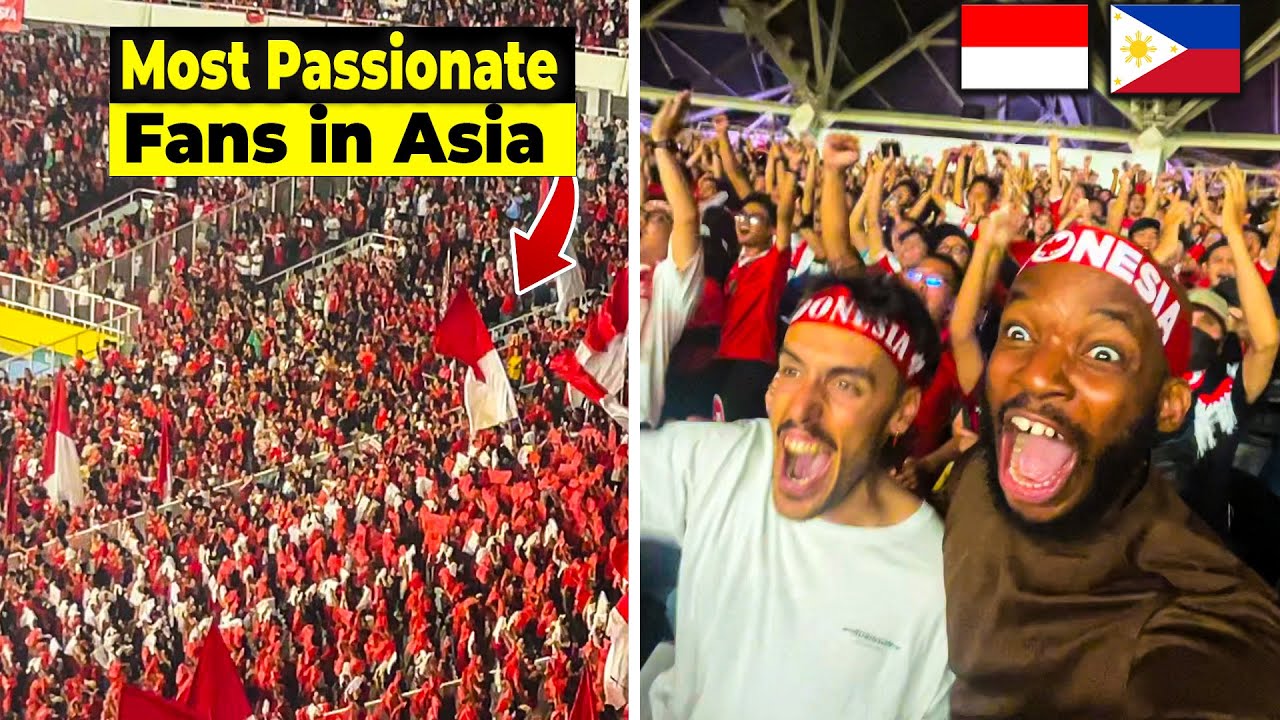 American Experiences Indonesia vs Philippines Football Match 🇮🇩 ( Insane Atmosphere)