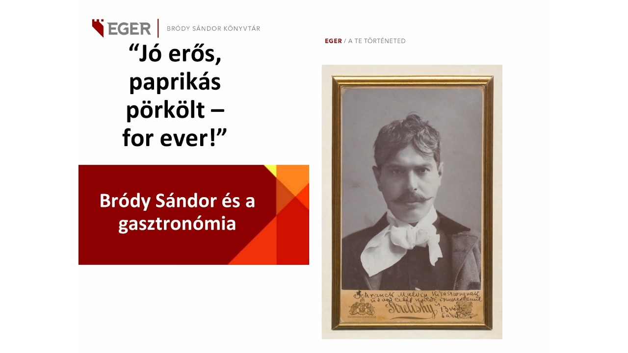Bródy és a gasztronómia
