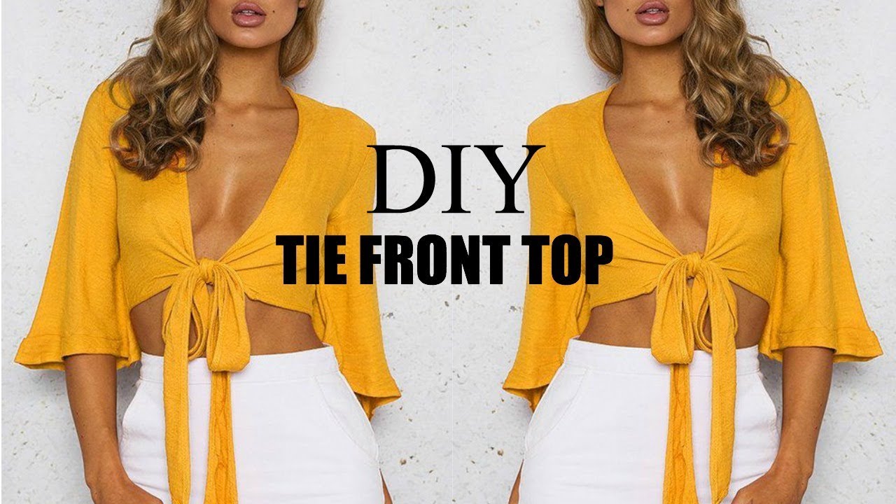 DIY | How To Make A Tie Front Crop Top (pattern available)
