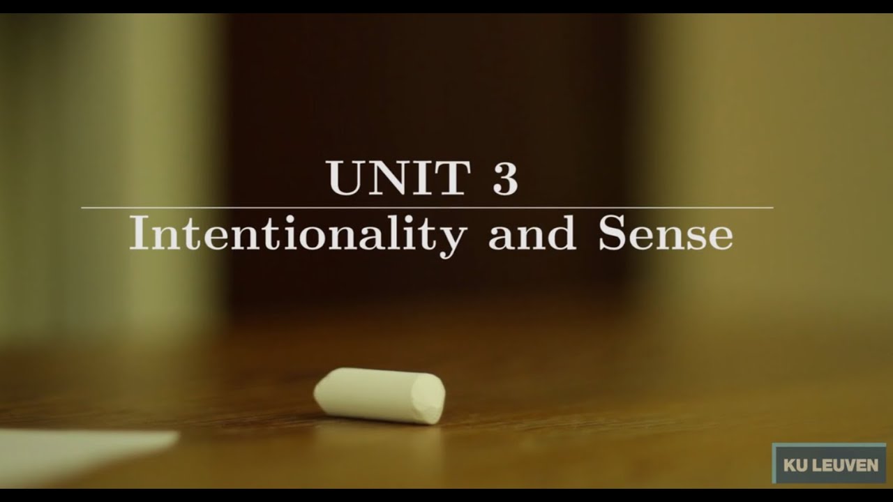 Introduction to Phenomenology, part 3: Intentionality and Sense