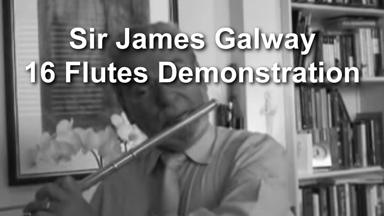 Sir James Galway 16 Flutes Demonstration with INFO