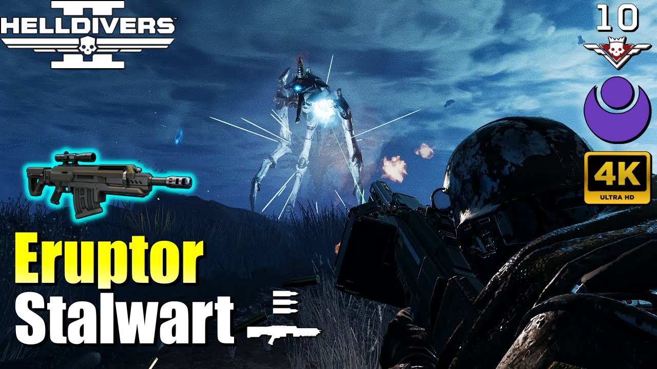Helldivers 2 | Eruptor & Stalwart Loadout against Illuminate (No commentary, Max difficulty)