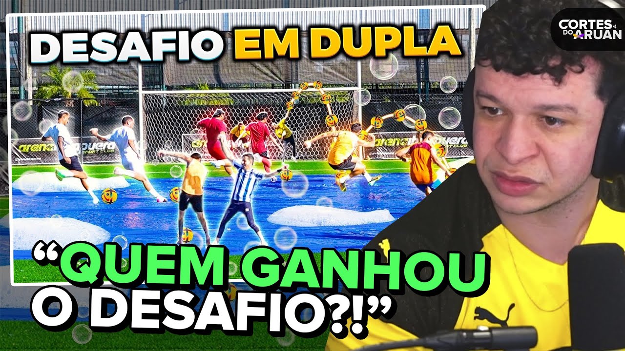 ARUAN REAGE: DESAFIO EM DUPLAS!! *OS DOIS TEM QUE FAZER O GOL 🤯 DEU TRETA ENTRE AS DUPLAS 🤬
