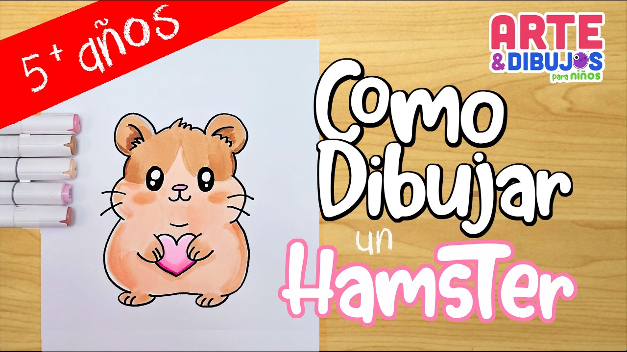 Como dibujar UN HAMSTER  | Arte y Dibujos para Niños