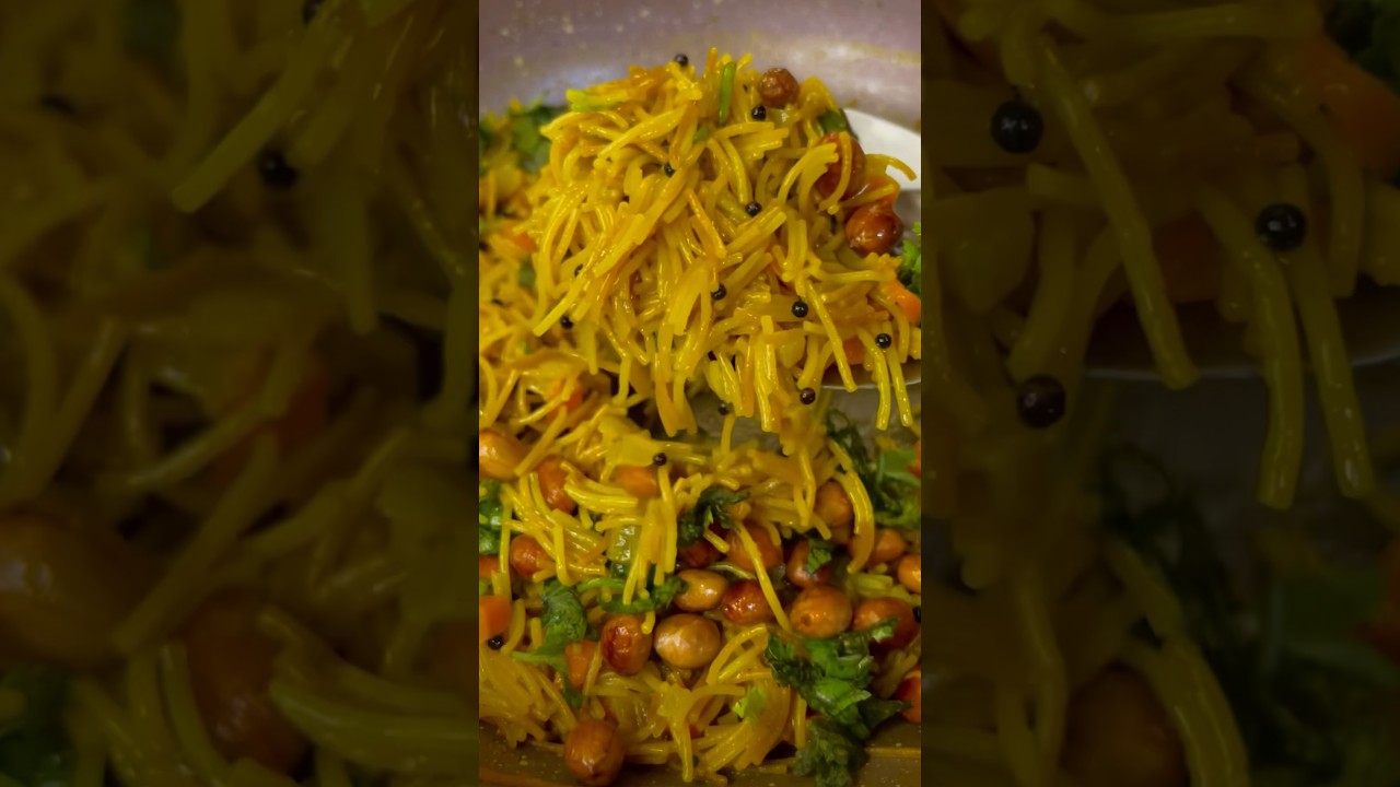 Easy Breakfast Recipe | Vermicelli Upma | Jyoti&rsquo;s Kitchen #shorts #trending#recipe #food
