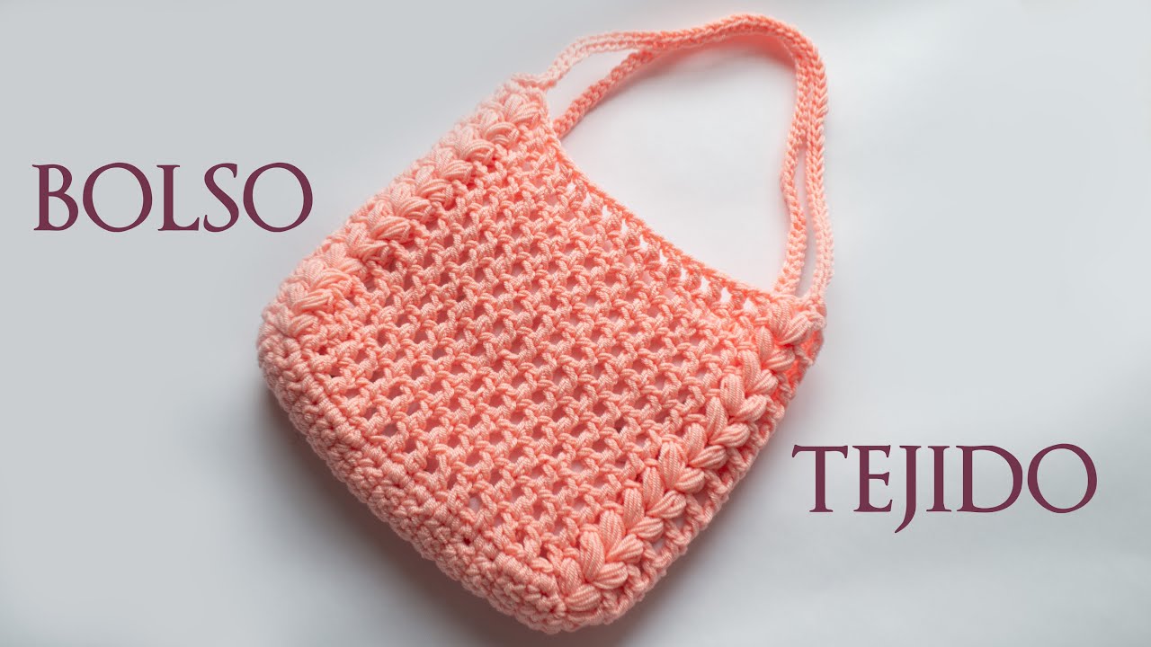 🌺Como TEJER bolso o cartera a crochet con una fácil puntada