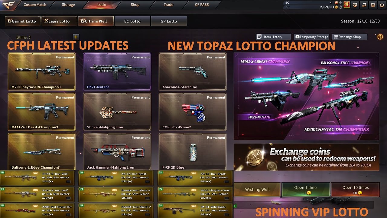 NEW CITRINE TOPAZ LOTTO CHAMPION CROSSFIRE PH 2025