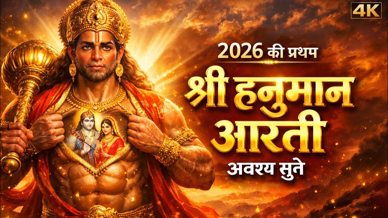 श्री हनुमान आरती | Shree Hanuman Aarti | Energetic Hanuman Aarti | Vedic Vaani 2026