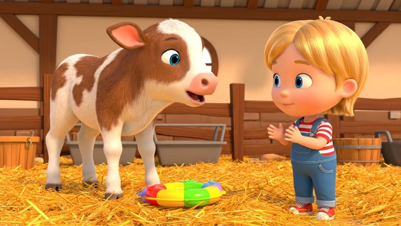 The Crying Baby Calf Dropped the Music Ring | Nursery Rhymes for Kids & Baby Songs