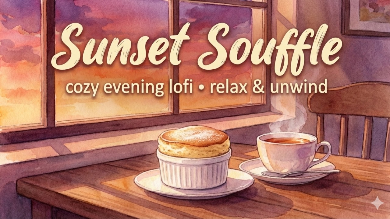 Sunset Souffle 🌅 Relaxing Lofi Beats to End Your Day