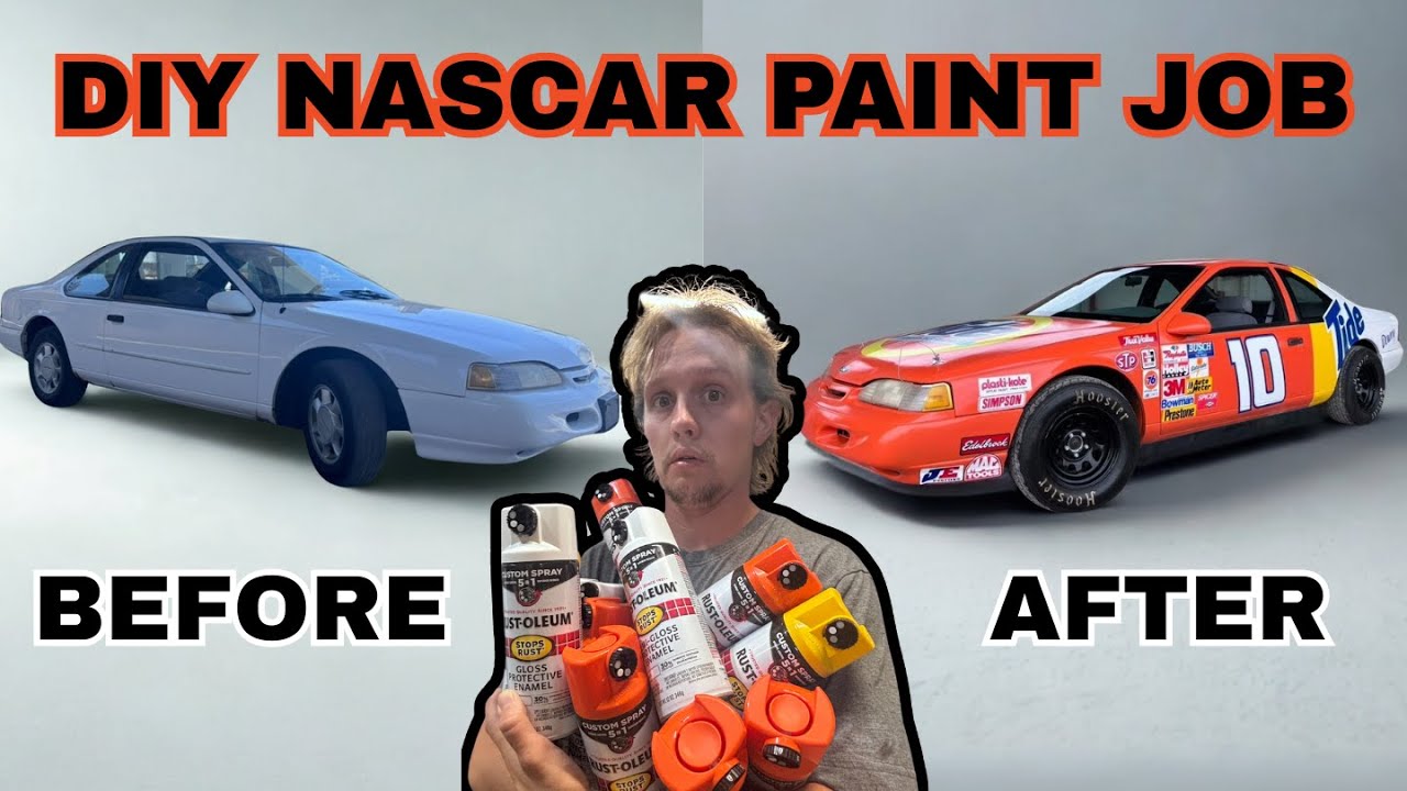 Spray Painting my NASCAR Tribute Car with RUST-OLEUM 5 in 1 - Original Owner's Reaction