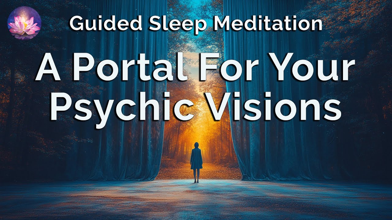 See Behind The Curtain ✨Psychic Visions✨A Guided Sleep Hypnosis Journey (432 Hz, Binaural Beat)