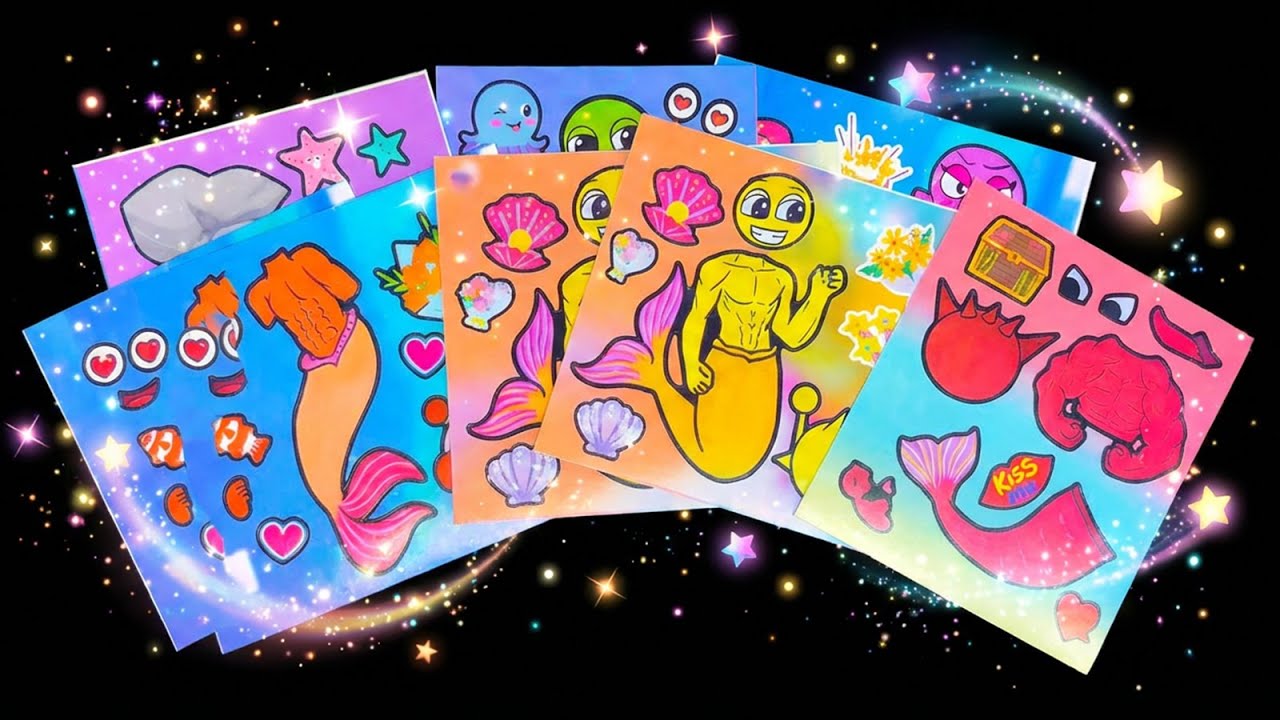💖 Paper DIY 💖 Which mermaid character do you like✨ Mix & Match | Incredibox Sprunki