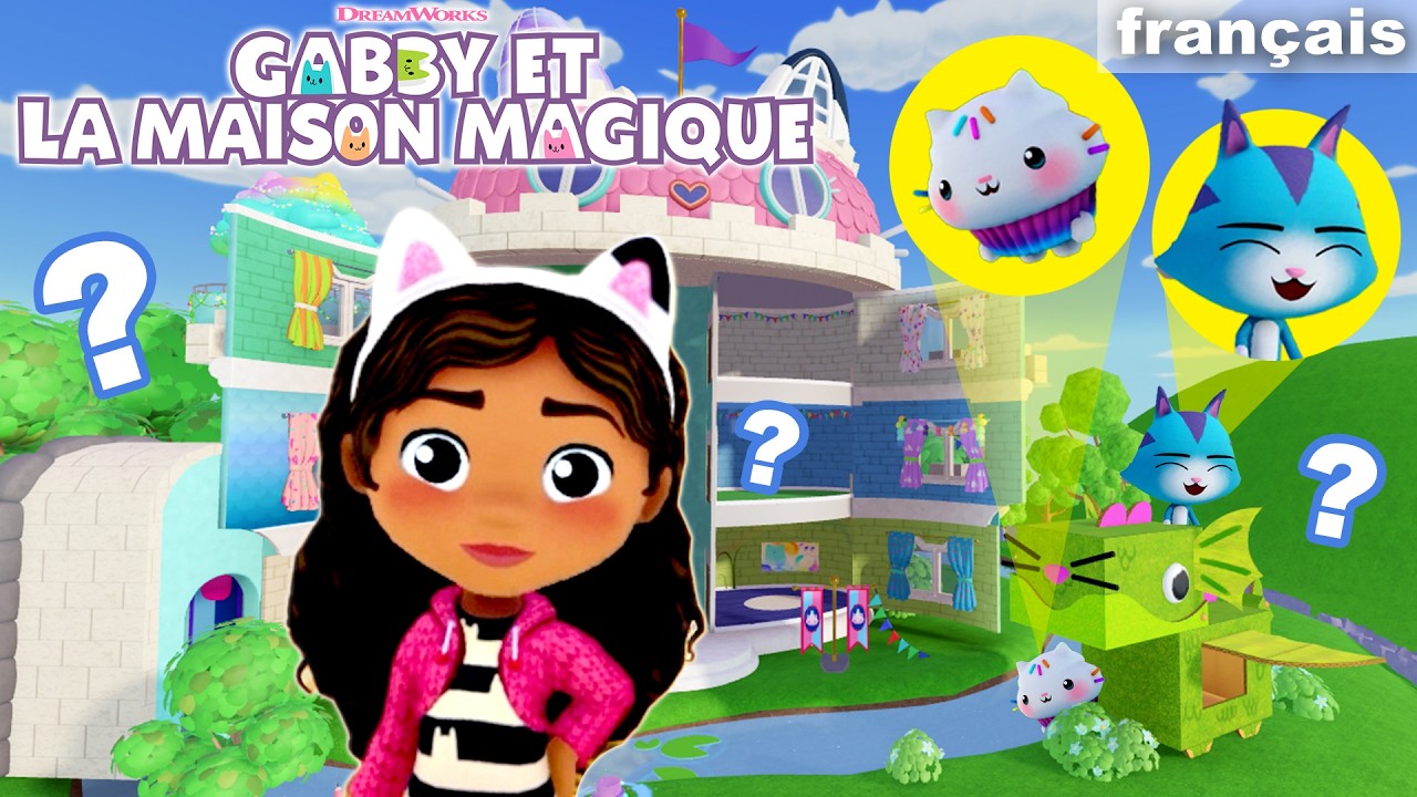 Cache-cache dans le NOUVEAU CHÂTEAU! Les Gabby Chats jouent à cache-cache dans ROBLOX
