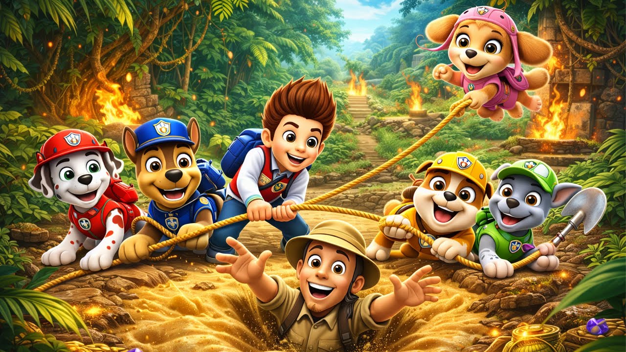 Jungle Adventure: Will Everyone Escape Safely? 🌿😮 | Funny Pawpatrol Animation