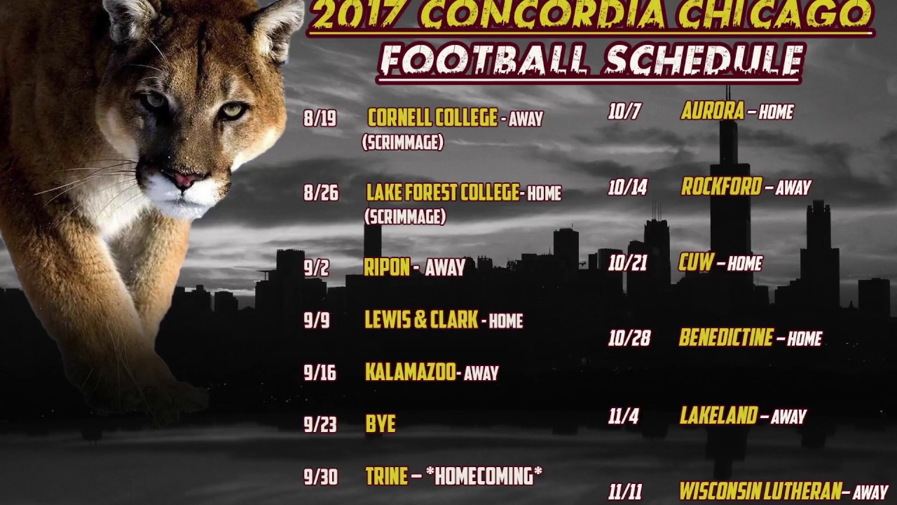 Concordia University Chicago Football 2017  Hype video