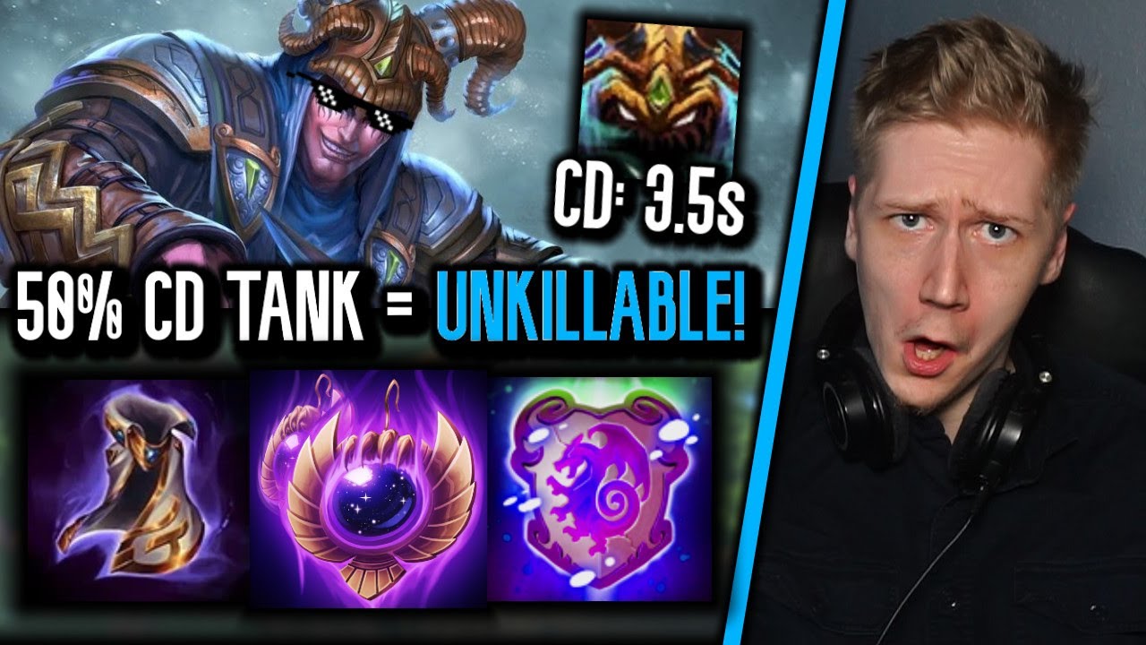 50% Cooldown Tank Loki Is UNKILLABLE! - Inters3ct SMITE