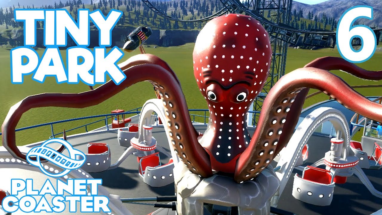 Planet Coaster TINY PARK - Part 6 - BOOMERANG COASTER FAIL