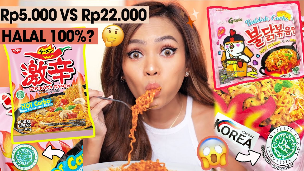 KAGET! NGADU MIE SAMYANG VS NISSIN #COBAINSEMUA
