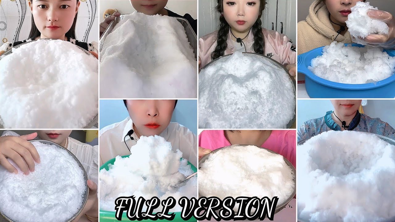 ♦️ SOOTHING SOFT WHITE 🍚  ICE EATING ☃️ COMPILATION♦️