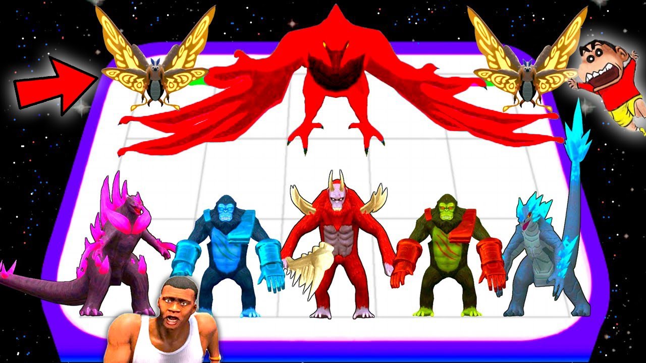 NOOB vs PRO vs HACKER in KAIJU MERGE GODZILLA x KONG MERGE GAME with SHINCHAN and CHOP Part 3