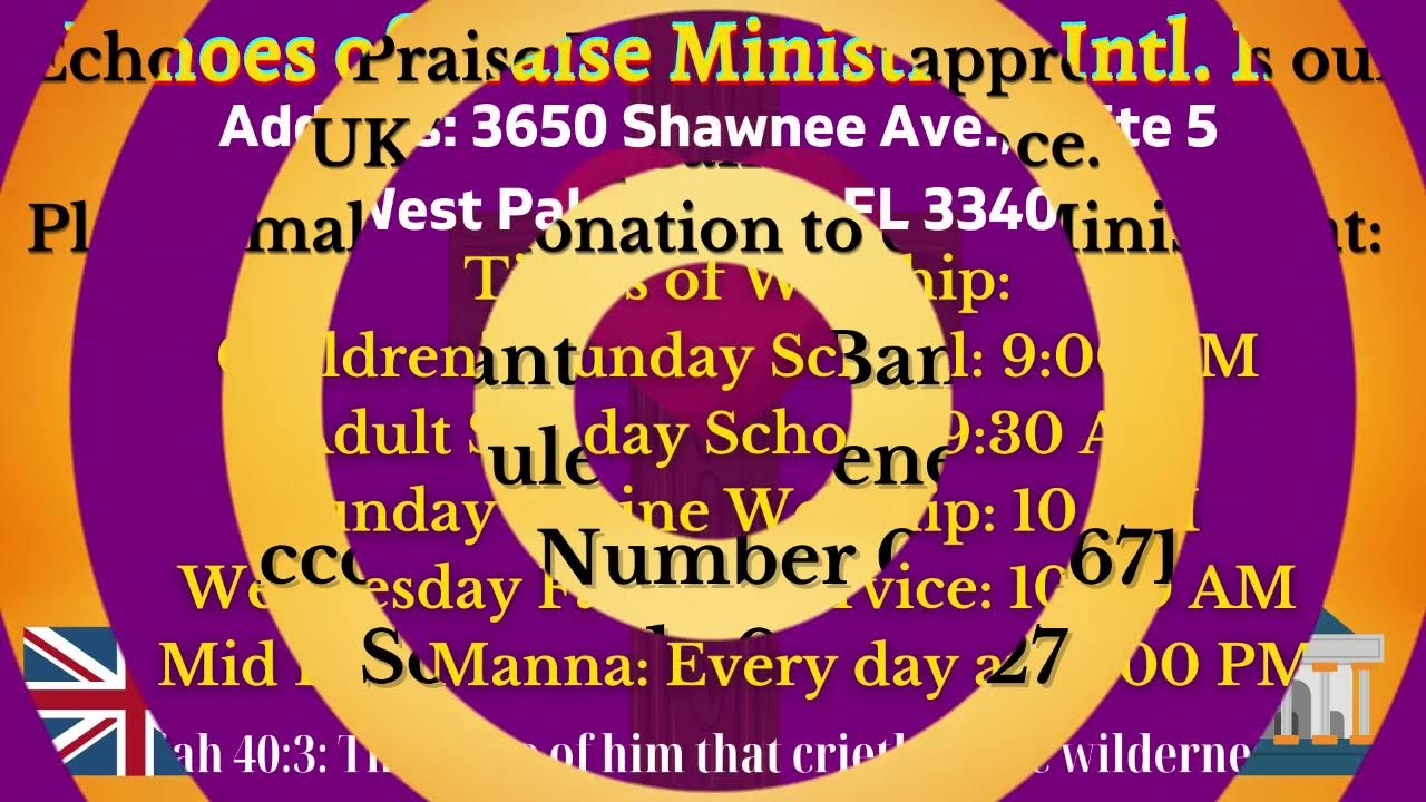 Welcome to Echoes of Praise Ministries Morning Manna with Bishop Wazer H. Walker, February 4, 2025.
