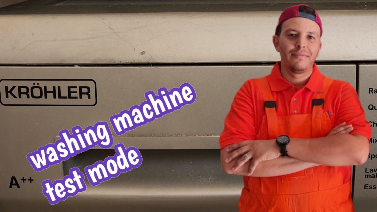 KROHLER washing machine diagnostic mode How to check error code & test mode machine à laver KROHLER